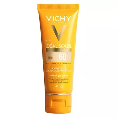 Imagem de Protetor Solar Facial Idéal Soleil Clarify Clareador Extra Clara FPS60 40g - Vichy