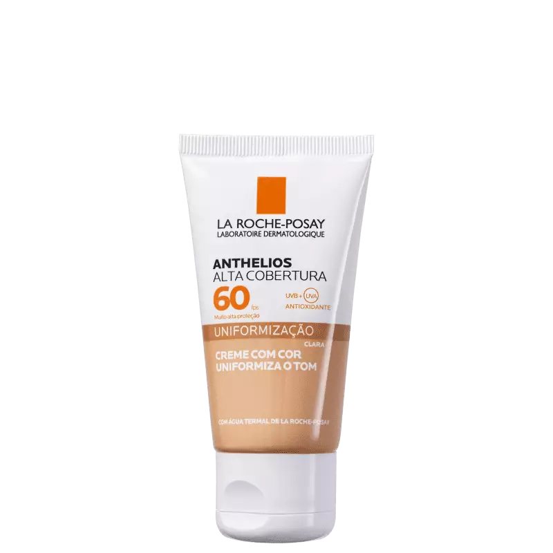 Protetor Solar La Roche-Posay - Anthelios Alta Cobertura com Cor FPS60 - Claro