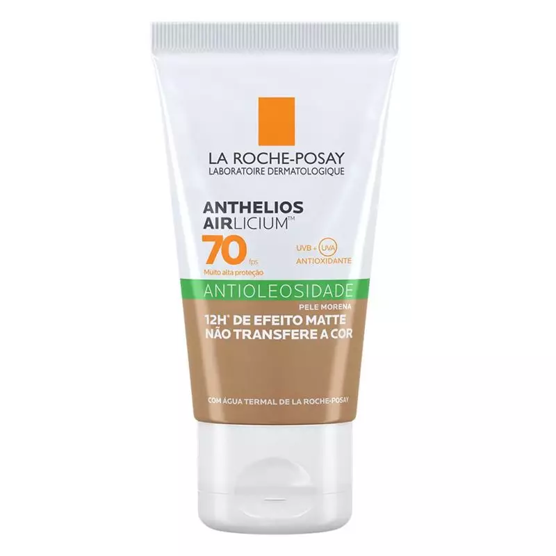 Protetor Solar Facial com Cor La Roche-Posay - Anthelios Airlicium Fps70 - Morena Mais