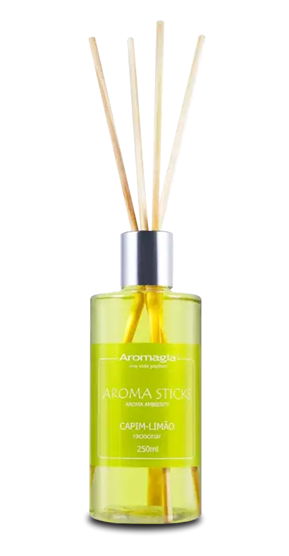 Difusor de varetas - Capim-Limão 250ml - Aroma Sticks - Aromagia