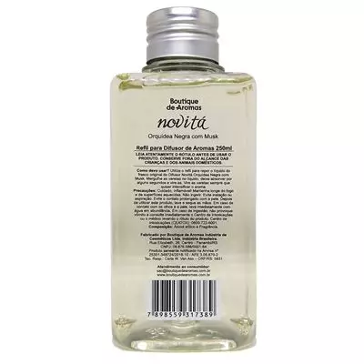 Imagem de Refil Difusor de Aromas Novitá Orquídea Negra com Musk 250 ml - Boutique de Aromas