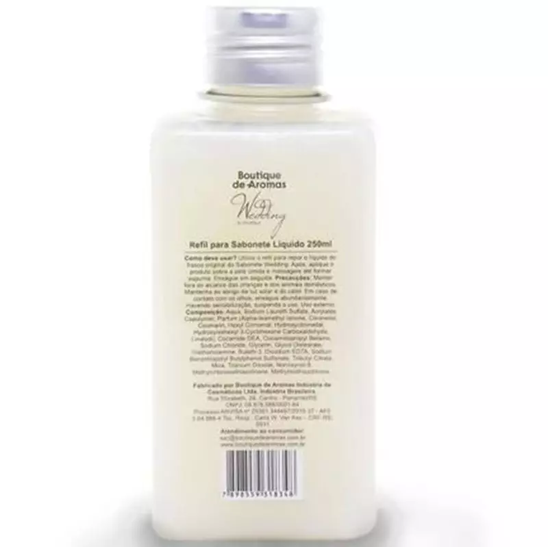 Refil Sabonete Líquido Wedding 250ml - Boutique de Aromas