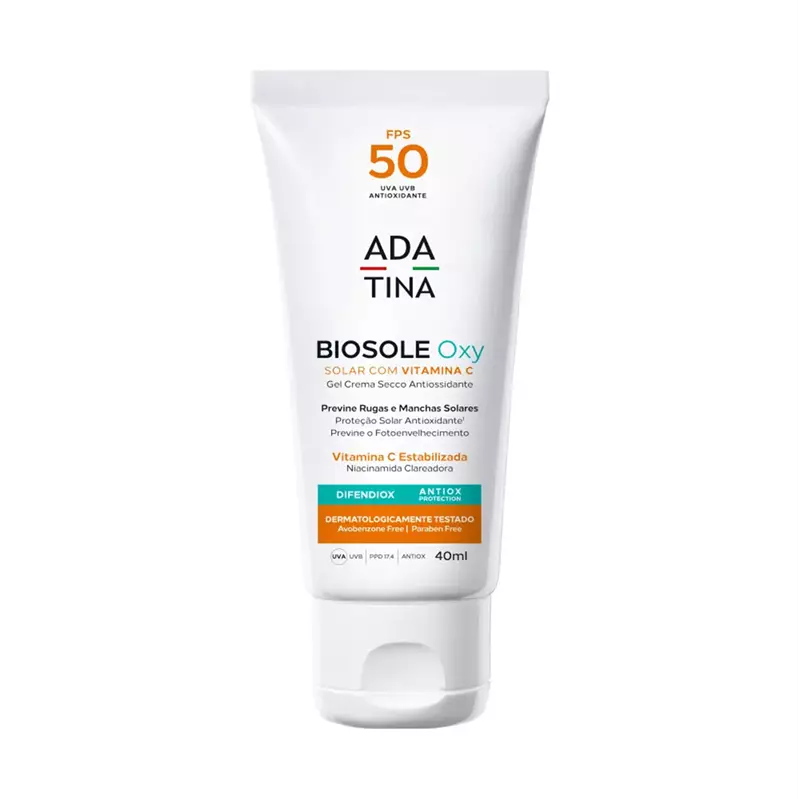 Protetor solar facial Biosole Oxy FPS50 - 40ml - Ada Tina