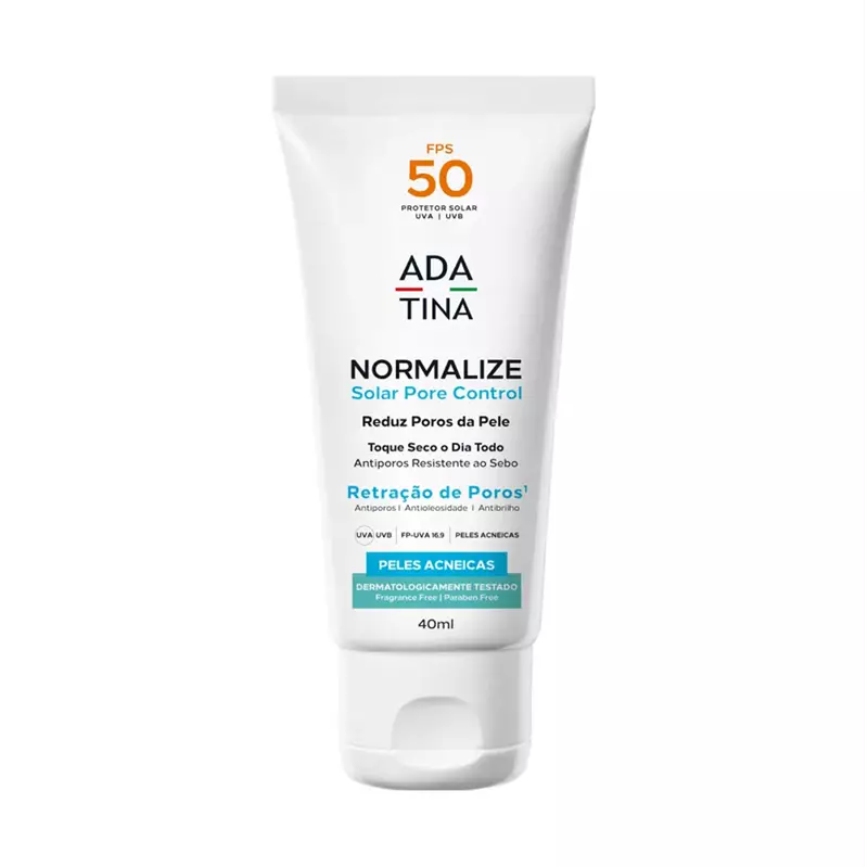 Protetor solar facial Normalize Pore Control FPS50 - 40ml - Ada Tina