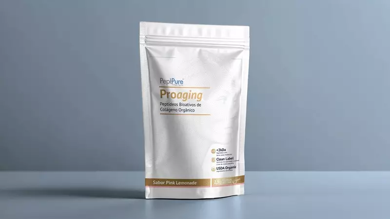 PeptPure Proaging® Sabor Pink Lemonade | Colágeno Bioativo Orgânico e Regeneração Profunda